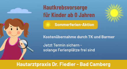 Thumbnail von Artikel: Sommerferien-Aktion: Hautkrebsvorsorge für Kinder ab 0 Jahren