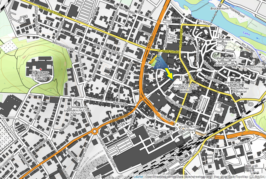 Anfahrtsskizze: Diezer Straße 13, 2.OG , 65549 Limburg